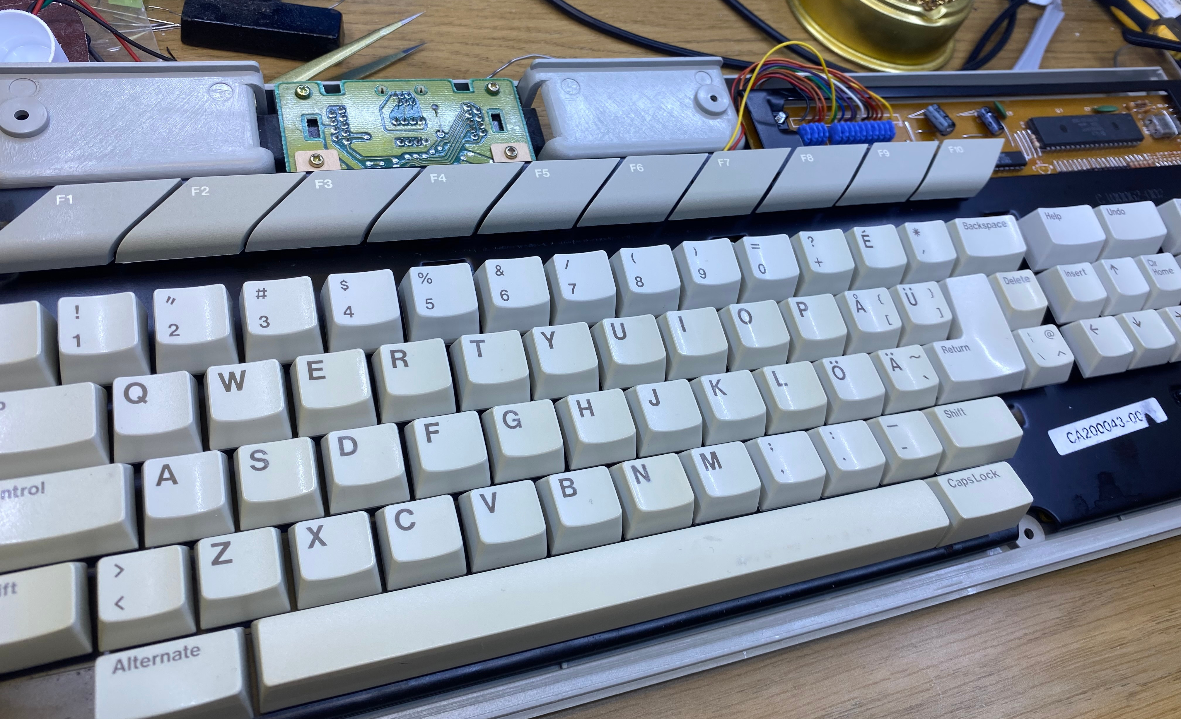 The finished keyboard, except the outer case]