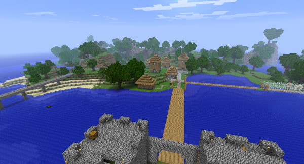 Minecraft village